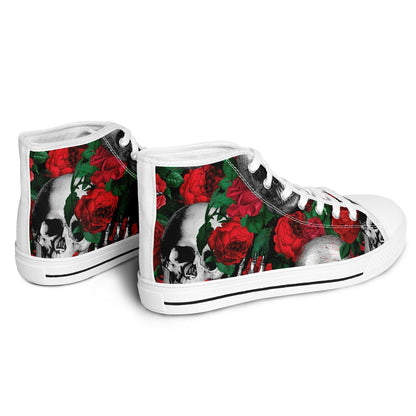 Skulls & Roses High Tops – Rock Edition" \m/👟💀🌹🔥\m/