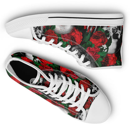 Skulls & Roses High Tops – Rock Edition" \m/👟💀🌹🔥\m/